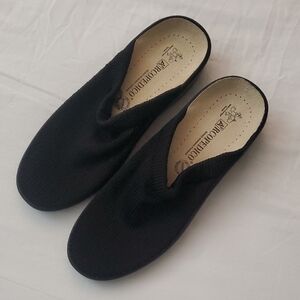 🏠 Arcopedico Stretch Anatomic Footwear Black Slip-On Clog Shoes Size 39 EU